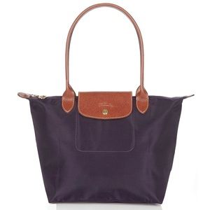Eggplant Purple Longchamp LePliage Tote